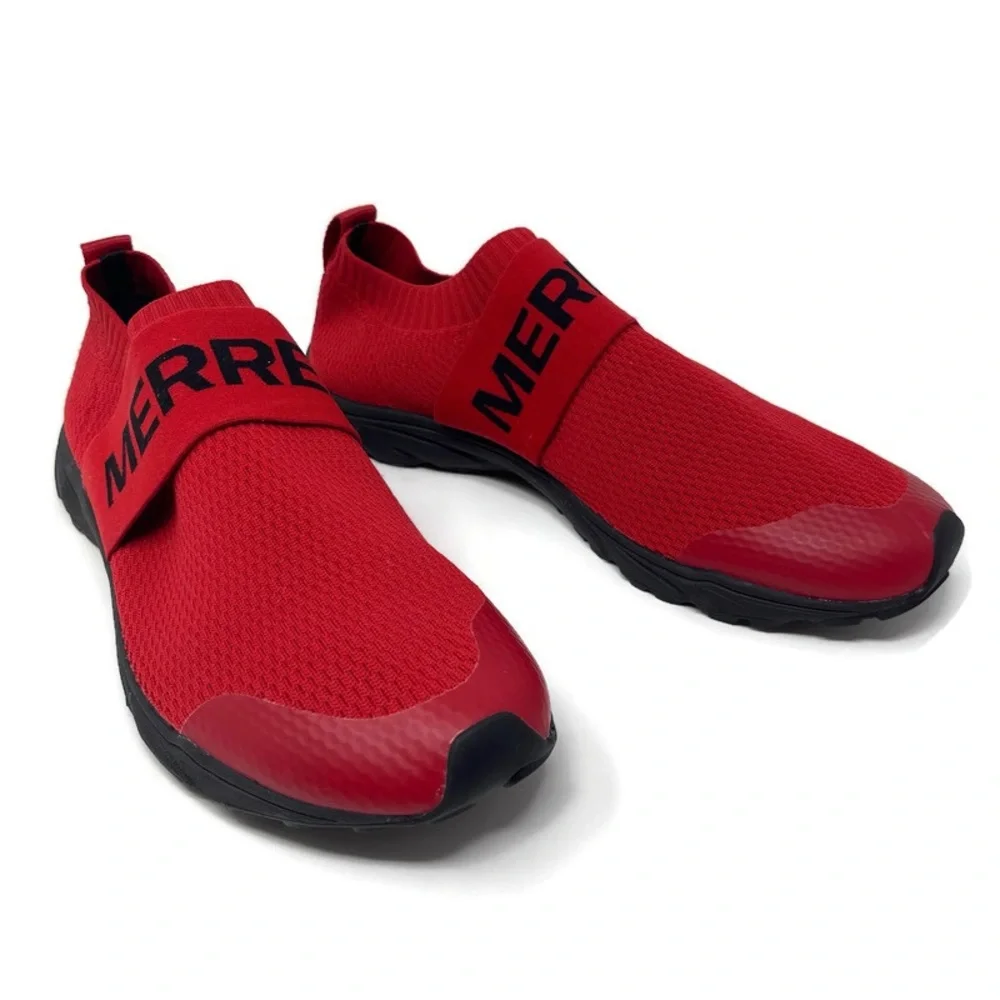 Merrell Red Slip-On Sneakers Men’s 11.5 | Lightweight Comfort Walking Shoes | NW